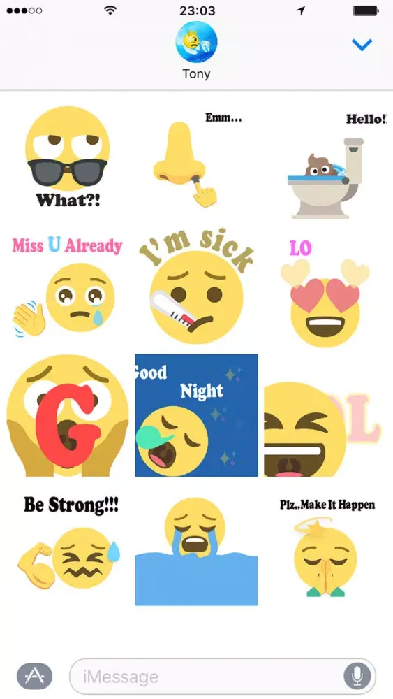 Moody Emoji- Funny GIF Emoji By Emooji স্ক্রিনশট