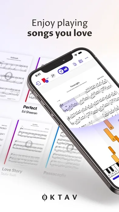 OKTAV Piano Sheet Music スクリーンショット
