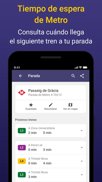 Ảnh chụp màn hình của Barcelona Bus Metro - Llegadas