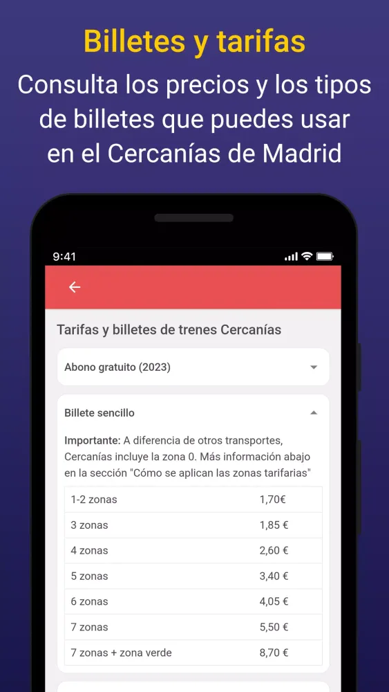 Capturas de pantalla de Cercanias Madrid Tiempo Real