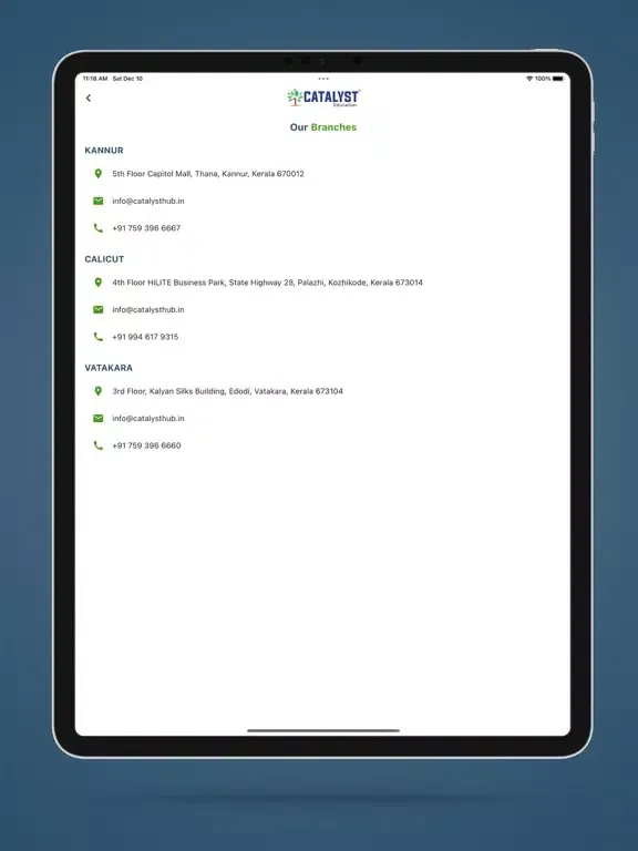 CATALYST E-LEARNING iPad  स्क्रीनशॉट