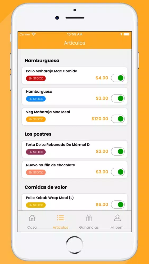 Capturas de tela do Restaurante OlaDriver App