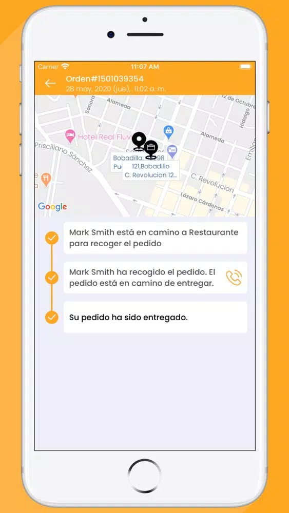 Capturas de tela do Restaurante OlaDriver App