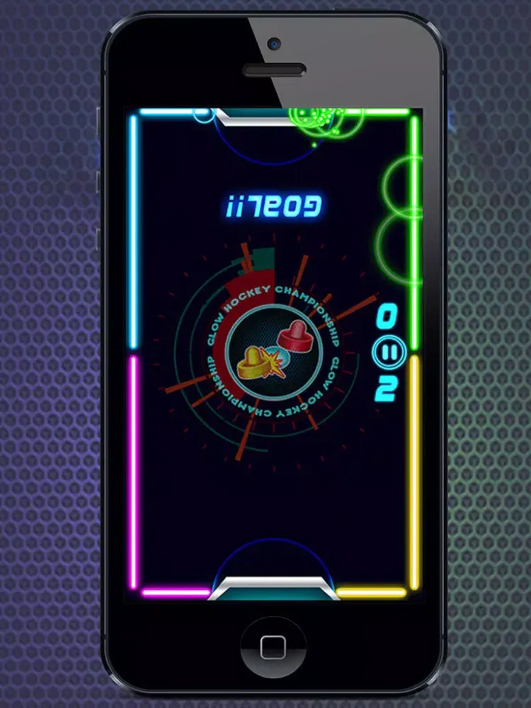 Capturas de pantalla de Glow Hockey HD Pro iPad 