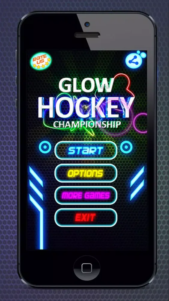 Capturas de pantalla de Glow Hockey HD Pro