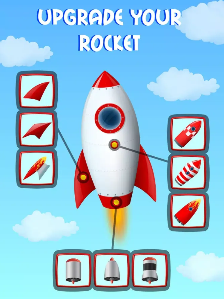 Tangkapan skrin Rocket Space iPad 
