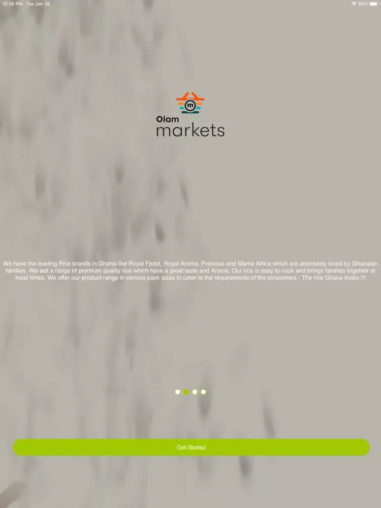 ภาพหน้าจอของ Olam Markets Ghana iPad 