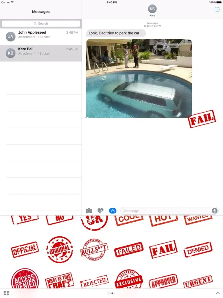 Stamp Stickers iPad  Ekran Görüntüleri