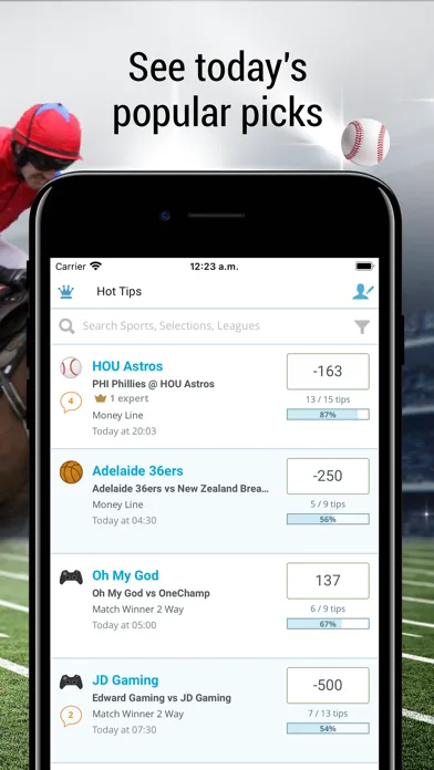Скриншоты OLBG - Sports Betting Tips
