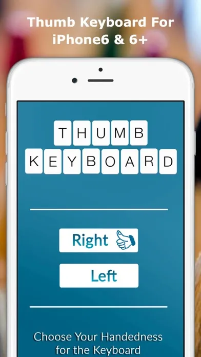 Screenshot di Thumb Keyboard - Single Thumb Keyboard to easy typing