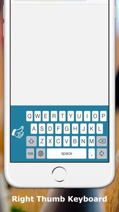 Screenshot di Thumb Keyboard - Single Thumb Keyboard to easy typing