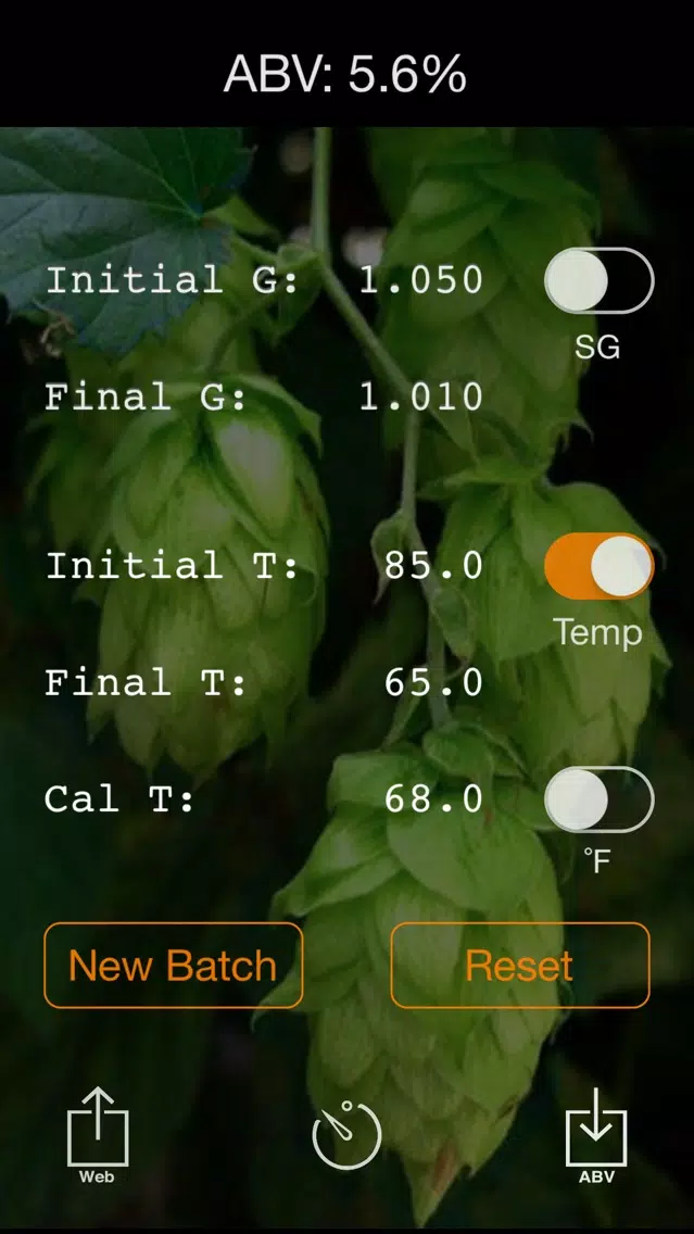 Capturas de tela do ABVcalculator Premium Edition