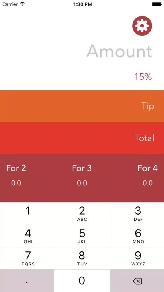 Tangkapan layar Tipcal - Easy Tip Calculator