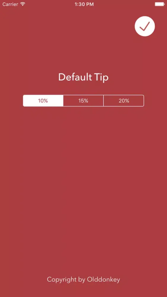 Tangkapan layar Tipcal - Easy Tip Calculator