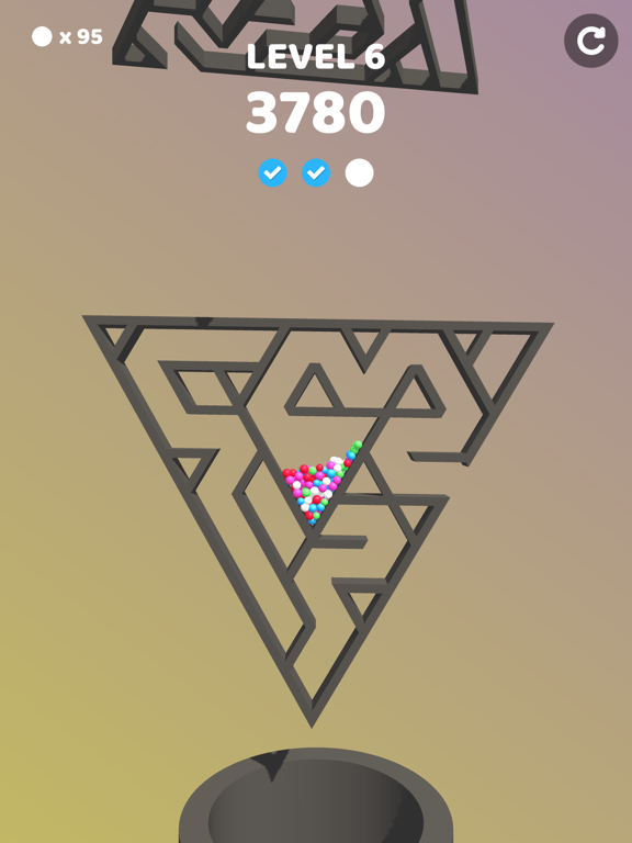 Capturas de tela do Roll Balls 3D:Rotate Maze Game iPad 