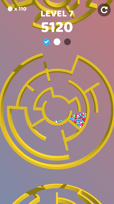 Capturas de tela do Roll Balls 3D:Rotate Maze Game