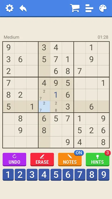 Sudoku: Classic Sudoku Puzzles Screenshots