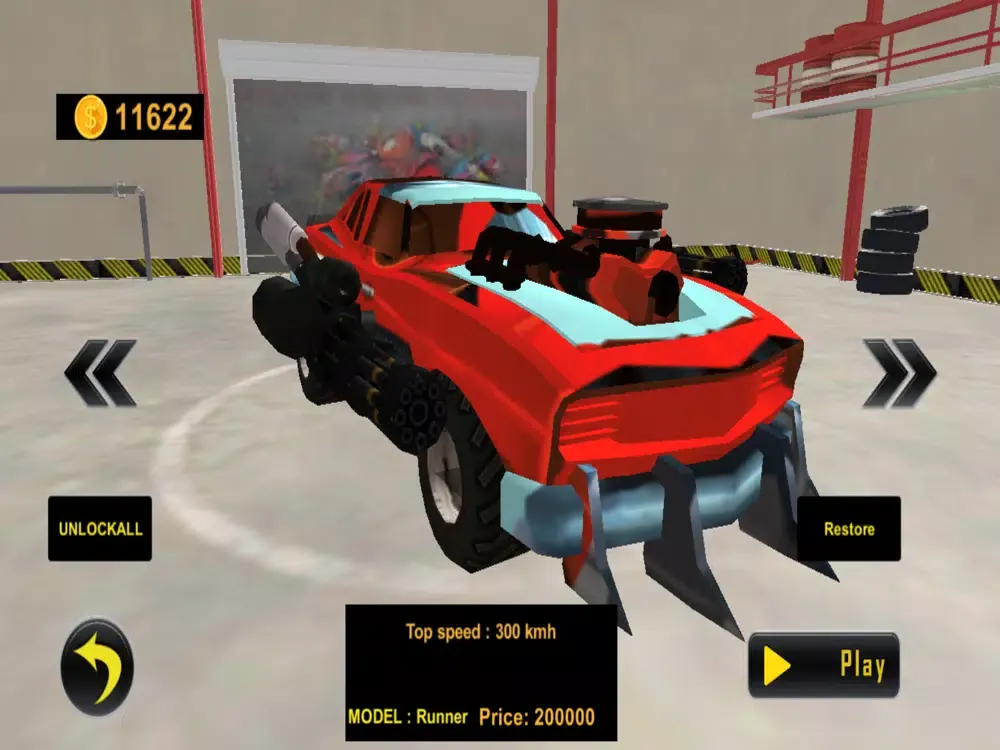 Car Shooting Game:Battle Crash iPad 应用截图