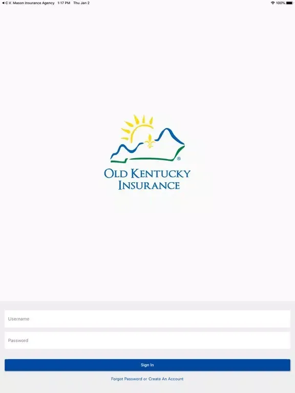 ภาพหน้าจอของ Old Kentucky Insurance Mobile iPad 
