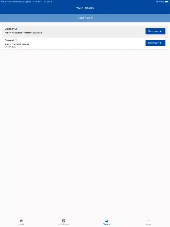 ภาพหน้าจอของ Old Kentucky Insurance Mobile iPad 