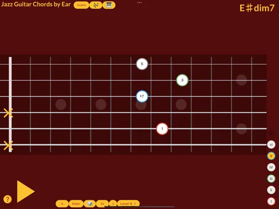 Jazz Guitar Chords by Ear iPad 应用截图
