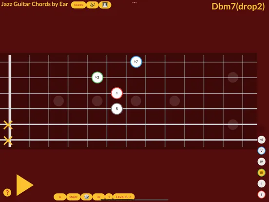 Jazz Guitar Chords by Ear iPad 应用截图