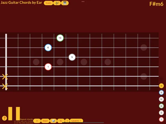 Jazz Guitar Chords by Ear iPad 应用截图