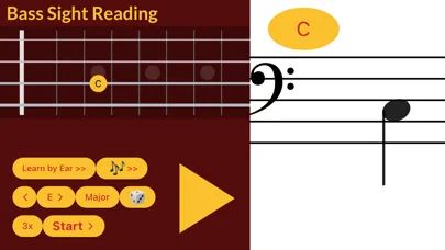 Bass Guitar Sight Reading 스크린샷