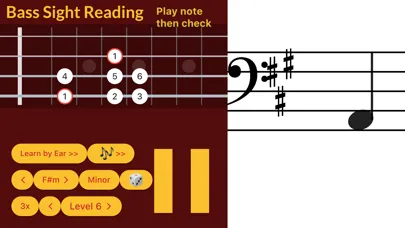 Bass Guitar Sight Reading 스크린샷