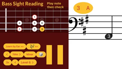 Bass Guitar Sight Reading 스크린샷