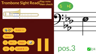 Trombone Sight Reading应用截图