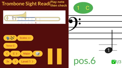 Trombone Sight Reading应用截图