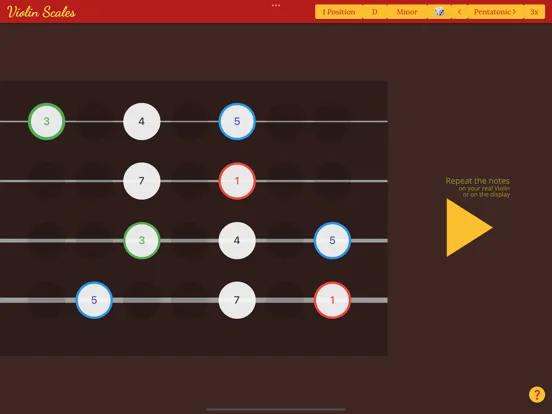 Capturas de tela do Violin Scales by Ear iPad 