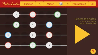 Capturas de tela do Violin Scales by Ear