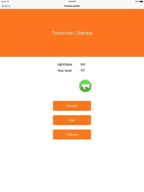 French Test A1 A2 B1 + Grammar iPad  স্ক্রিনশট