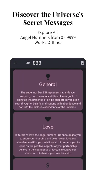 Zrzuty ekranu Angel Number Guide