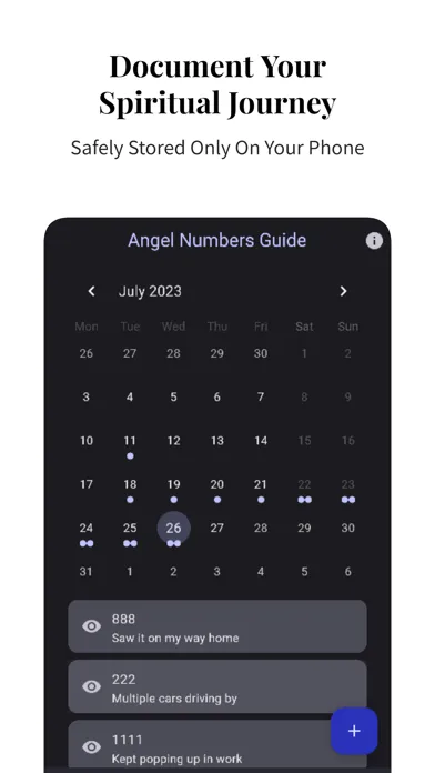 Zrzuty ekranu Angel Number Guide