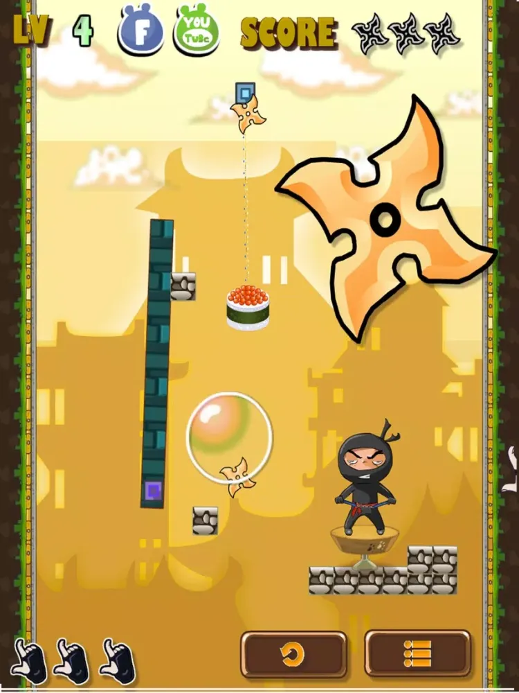Sushi Ninja Fighter Fruit iPad 應用截圖