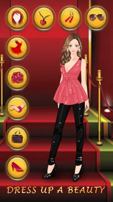 Ảnh chụp màn hình của Gothic Anime Girl Salon. Pretty makeover game about crazy dresses.