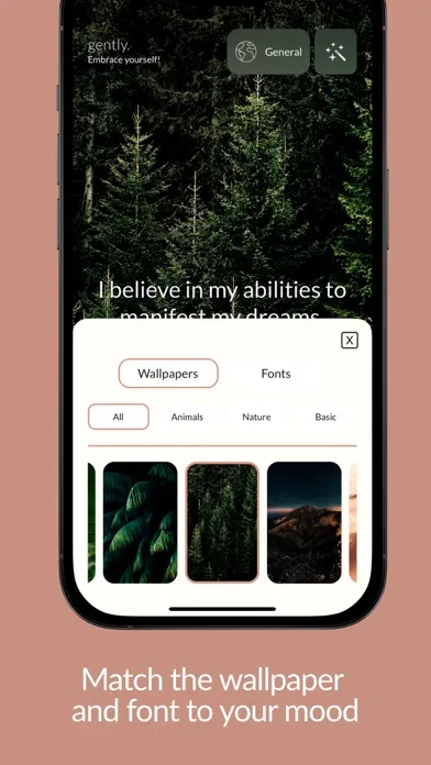 ภาพหน้าจอของ Manifest & Affirmations GENTLY