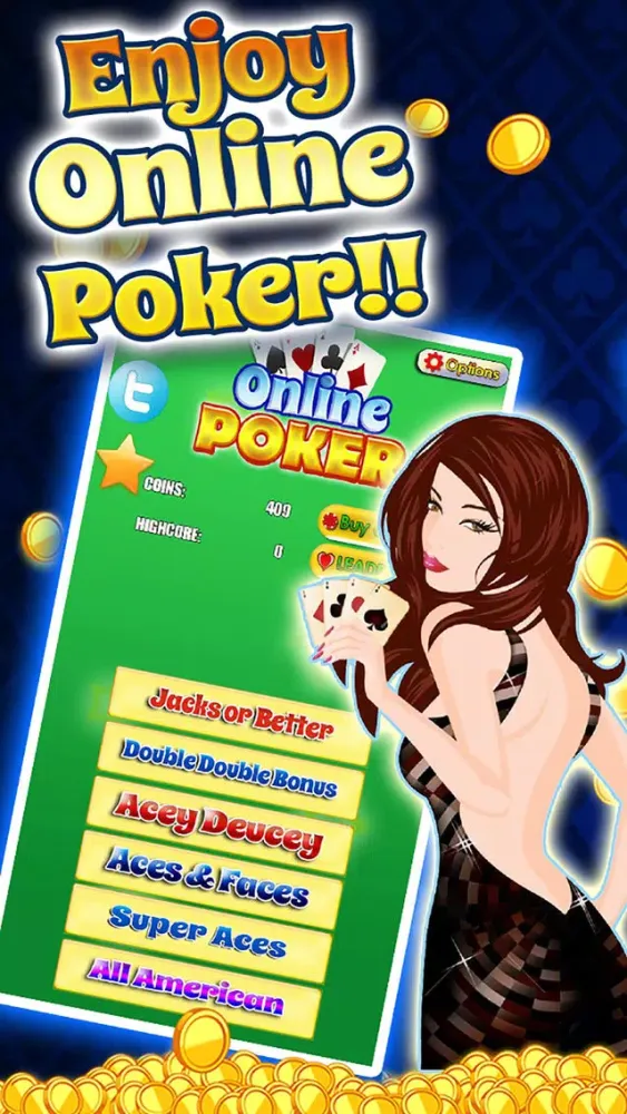 Capturas de pantalla de Replay Casino - Online Poker (5 Card Draw, No Limits Omaha) Live sports Gambling