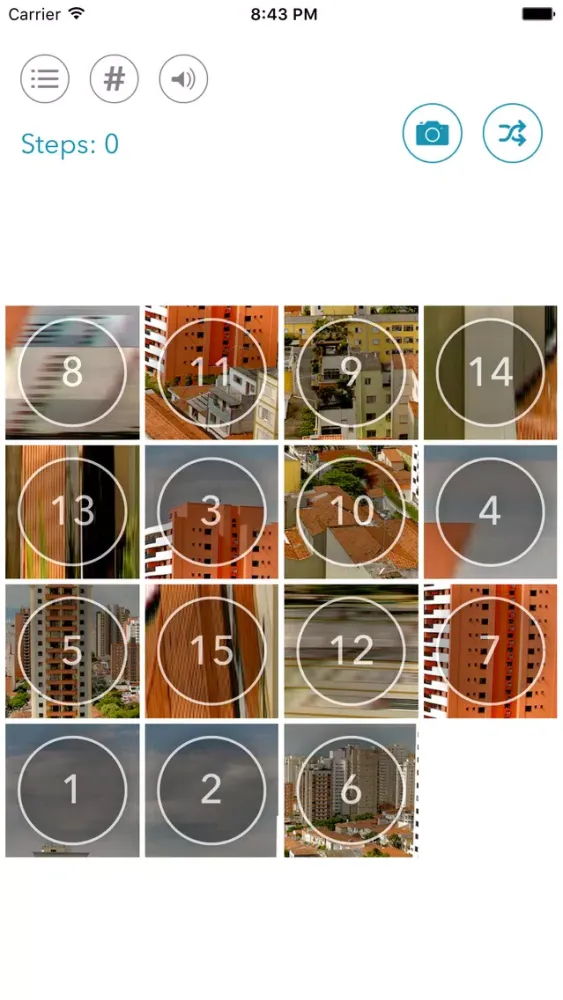 تصاویر Fifteen Gem Puzzle