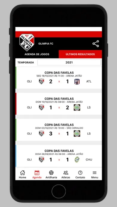 Screenshot di Olimpia FC