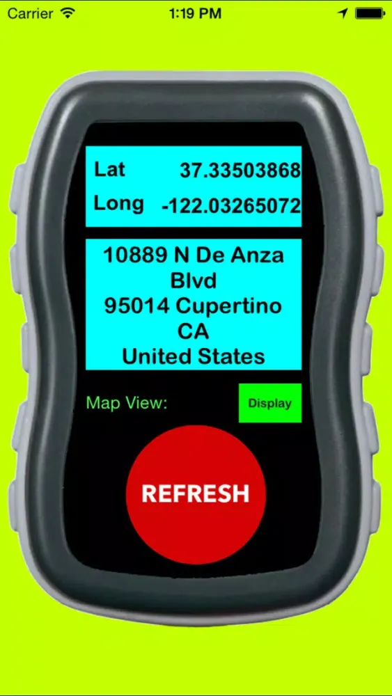 GPS Address Locator スクリーンショット