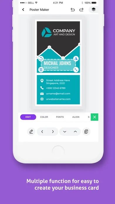 Business Card Maker E-card应用截图