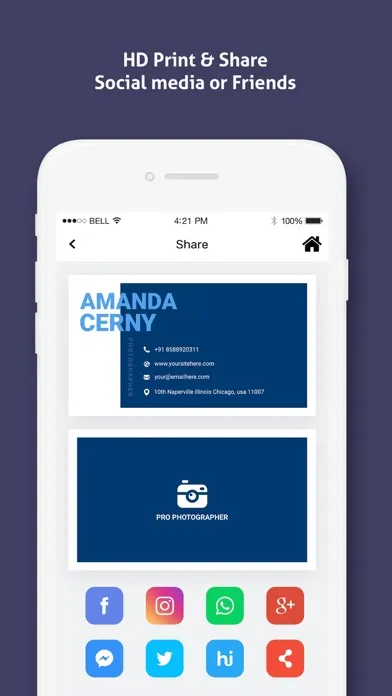 Business Card Maker E-card应用截图