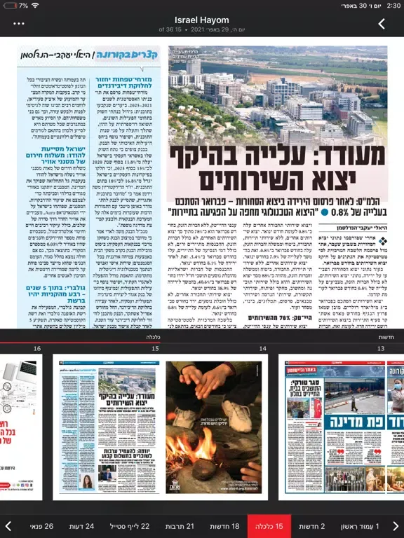 تصاویر Israel Hayom-עיתון ישראל היום iPad 