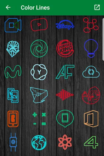 Color lines - Icon Pack স্ক্রিনশট