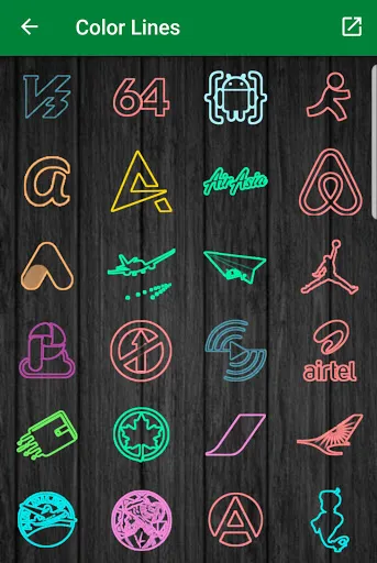 Color lines - Icon Pack স্ক্রিনশট
