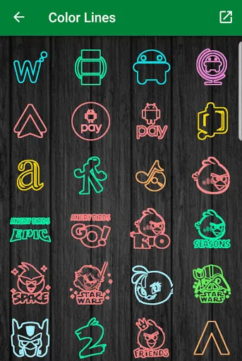 Color lines - Icon Pack স্ক্রিনশট